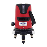 Лазерный уровень / нивелир Vector 505R (5 линий, красный луч)